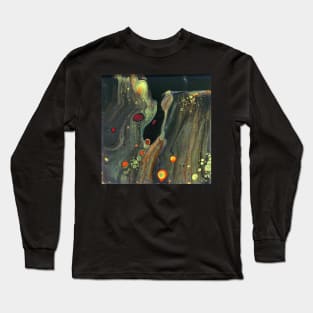 "Toil and Trouble"  acrylic abstract painting. Long Sleeve T-Shirt